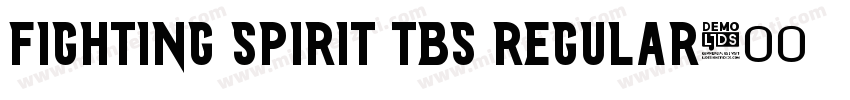 Fighting Spirit TBS Regular字体转换